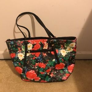 Large floral purse